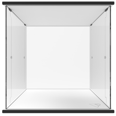 Vitrine double d'exposition EMMA180 blanche - vitrines d'exposition : P&P